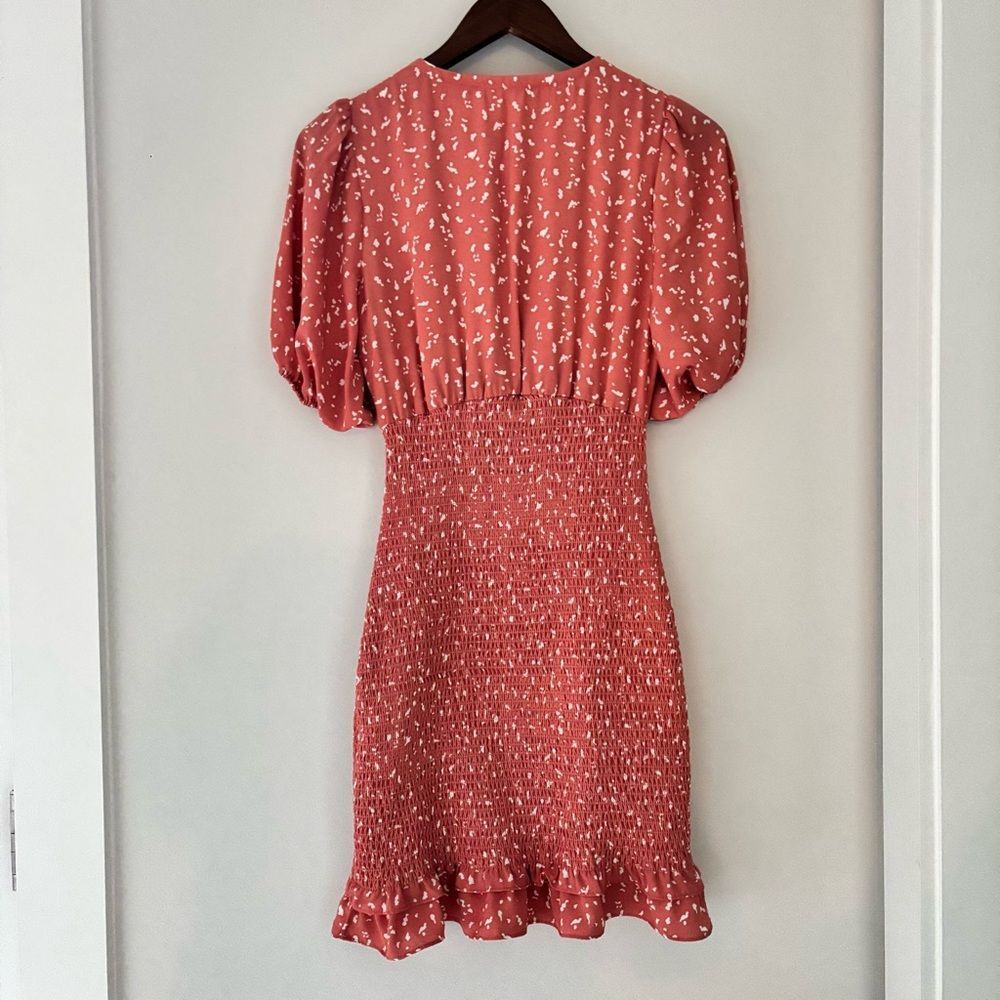 Abercrombie & Fitch Dusty Rose Floral Smocked Midi Dress - Picture 10 of 10